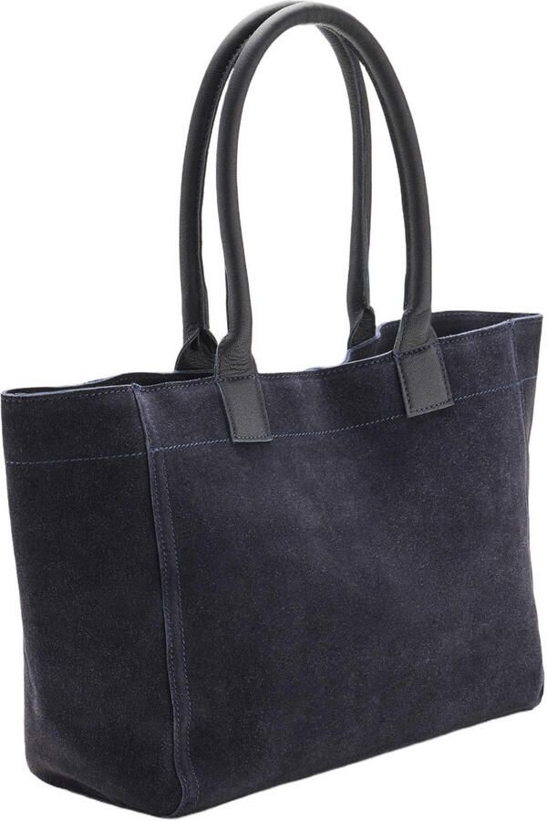 MANGO TEEN leren tas marineblauw - Foto 3