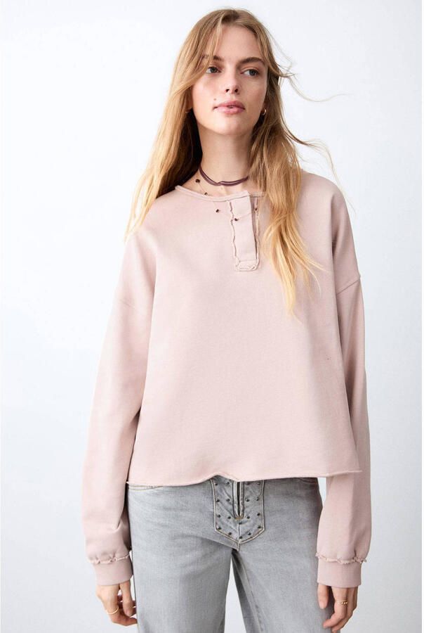 MANGO TEEN longsleeve lichtroze
