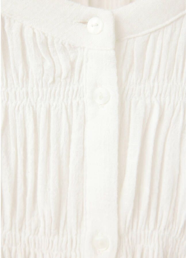 MANGO TEEN longsleeve met smockwerk wit - Foto 2