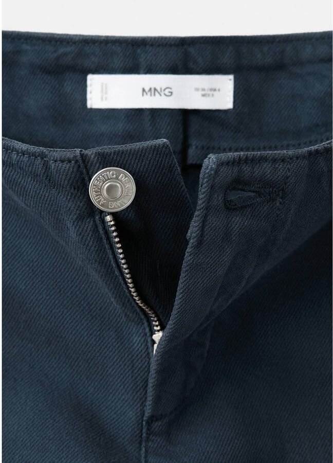MANGO TEEN low waist wide leg jeans donkerblauw - Foto 2