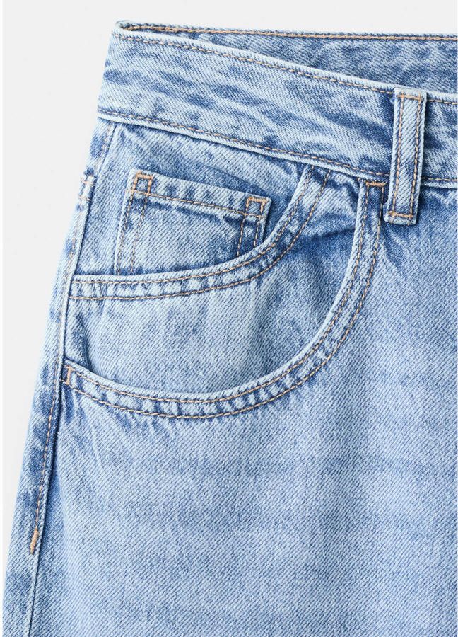 MANGO TEEN low waist straight leg jeans light blue denim - Foto 2