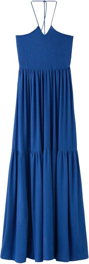 MANGO TEEN maxi halterjurk marineblauw