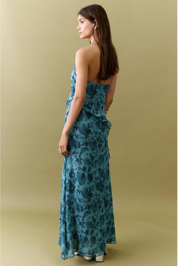 MANGO TEEN maxi jurk blauw - Foto 2