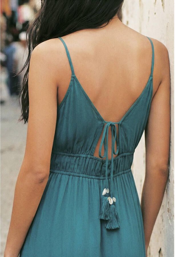 MANGO TEEN maxi jurk blauw - Foto 3
