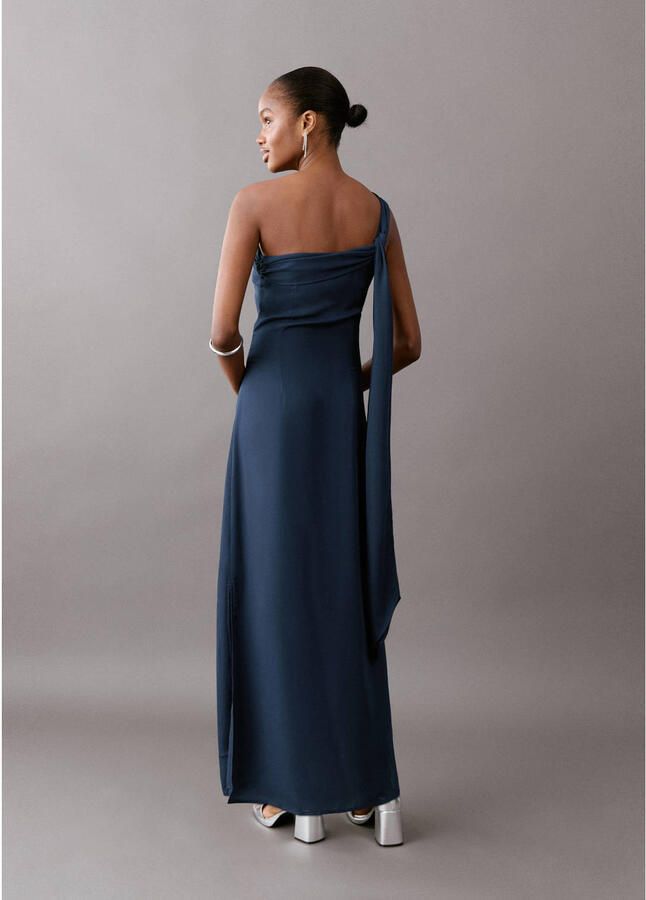 MANGO TEEN maxi jurk donkerblauw - Foto 2