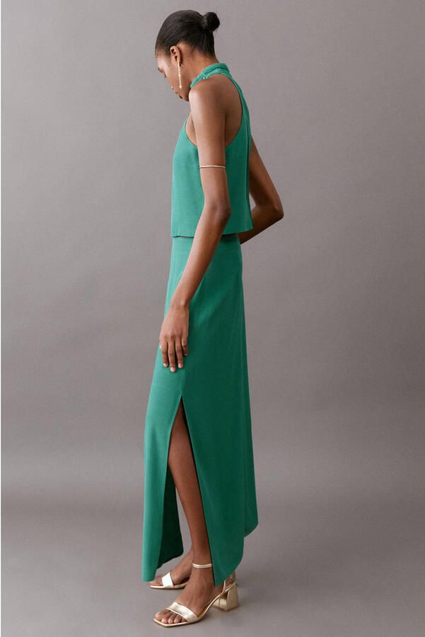 MANGO TEEN maxi rok groen - Foto 2