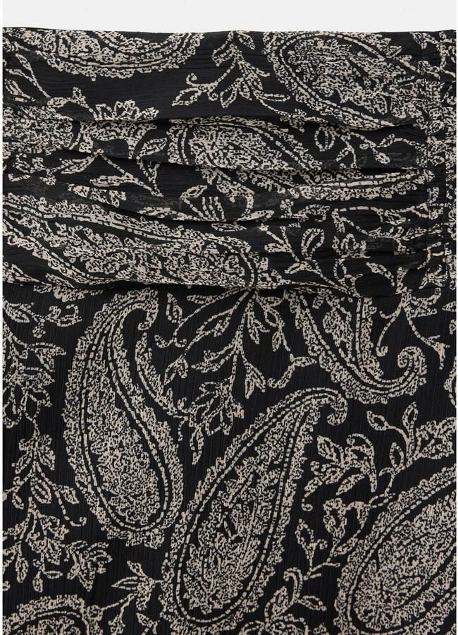 MANGO TEEN maxi rok met paisley zwart - Foto 2