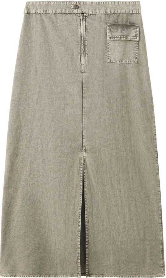 MANGO TEEN maxi rok met split kaki