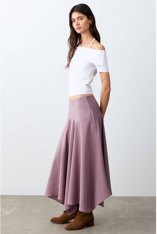MANGO TEEN maxi rok roze