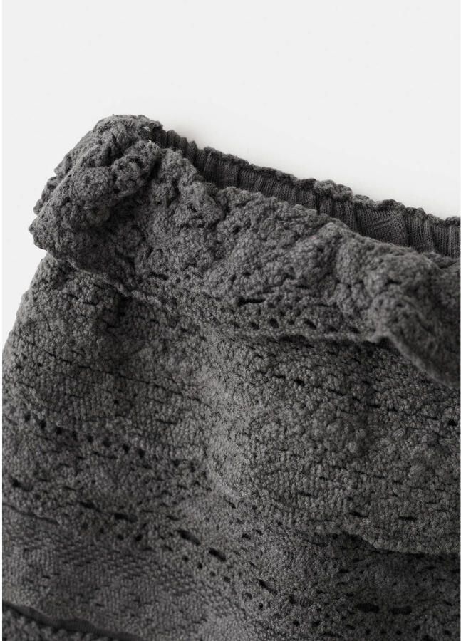 MANGO TEEN mini rok broderie antraciet - Foto 2