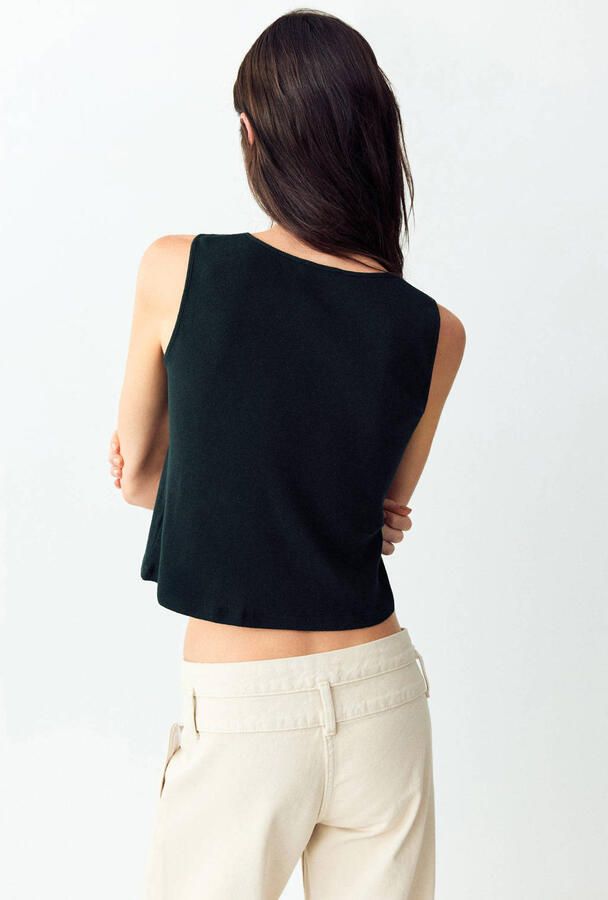 MANGO TEEN mouwloze top donkerblauw - Foto 2