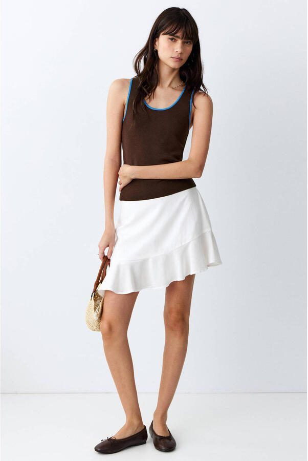 MANGO TEEN mouwloze top donkerbruin - Foto 3
