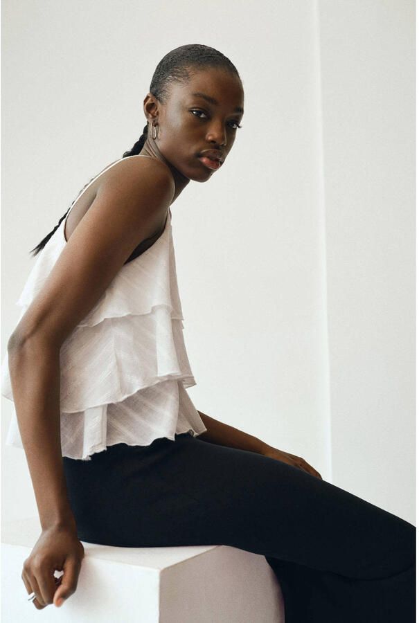 MANGO TEEN mouwloze top wit - Foto 2