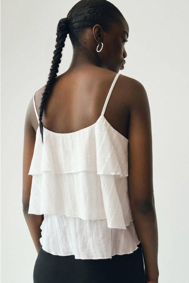 MANGO TEEN mouwloze top wit - Foto 3