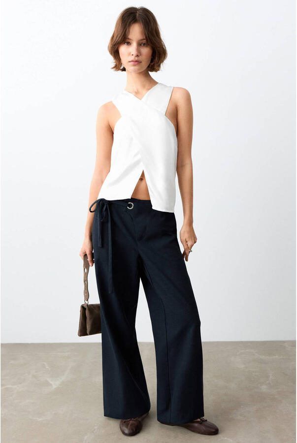 MANGO TEEN mouwloze top wit - Foto 3