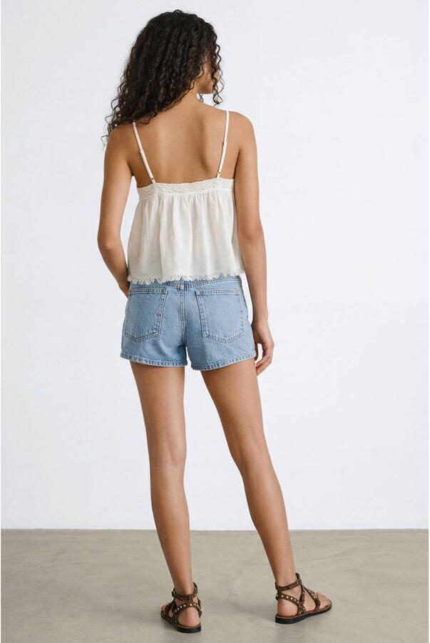 MANGO TEEN mouwloze top wit - Foto 2