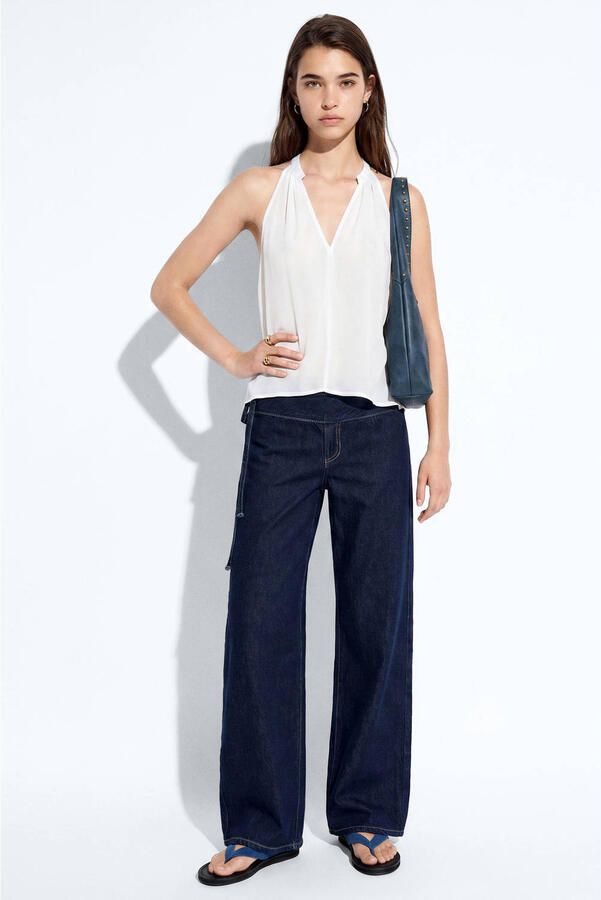 MANGO TEEN mouwloze top wit