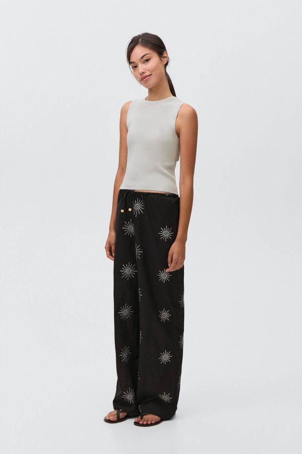 MANGO TEEN mouwloze top zilver met glitter - Foto 3