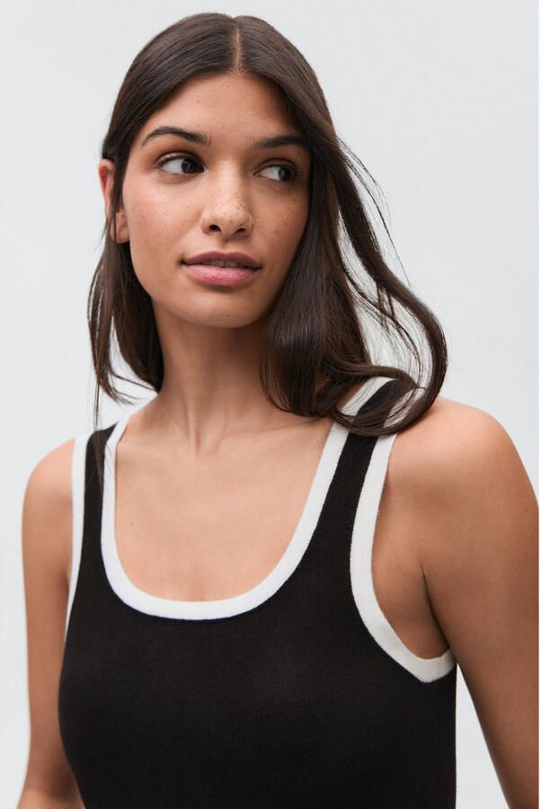 MANGO TEEN mouwloze top zwart - Foto 3