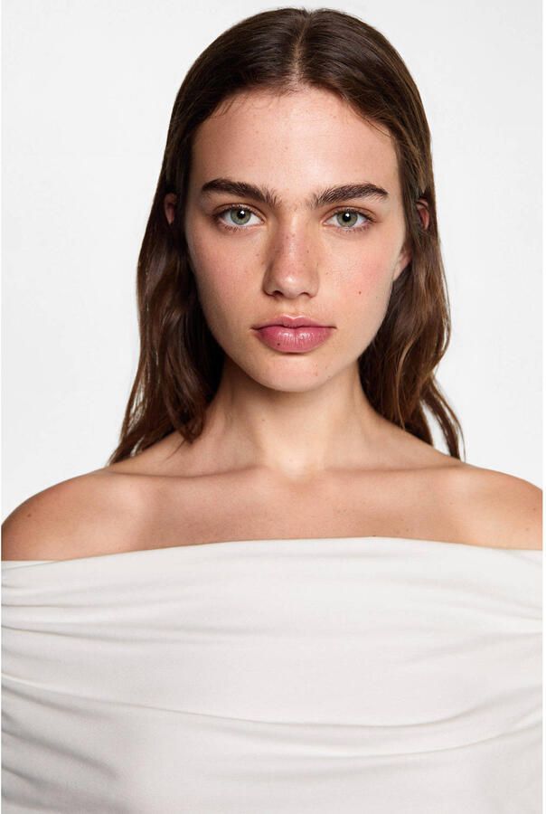 MANGO TEEN off shoulder top wit - Foto 2