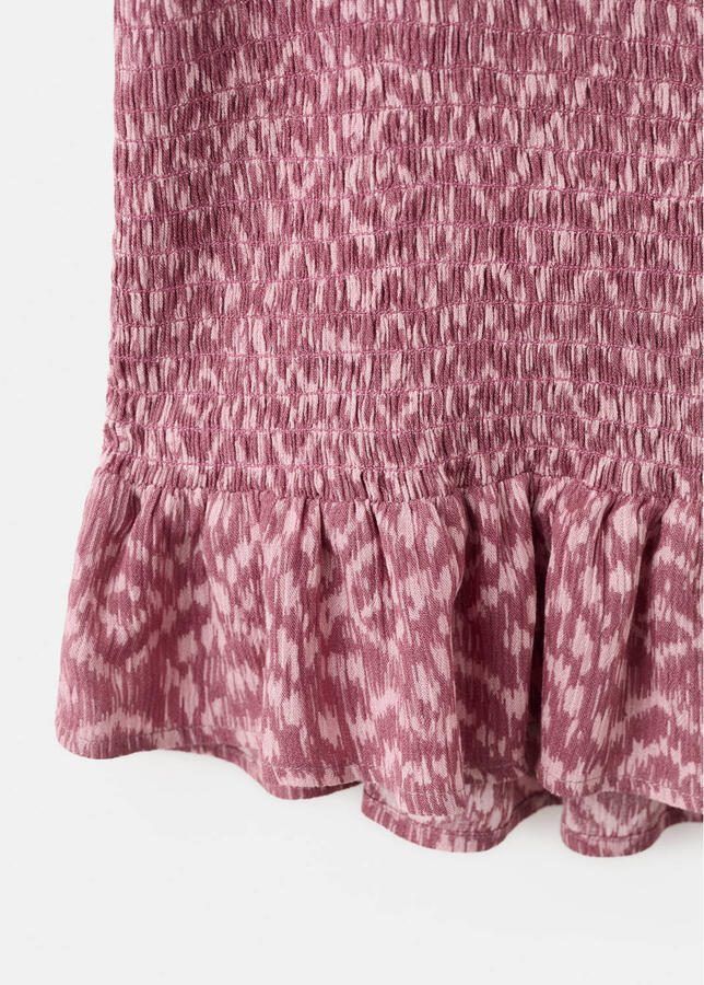 MANGO TEEN one shoulder jurk roze - Foto 2