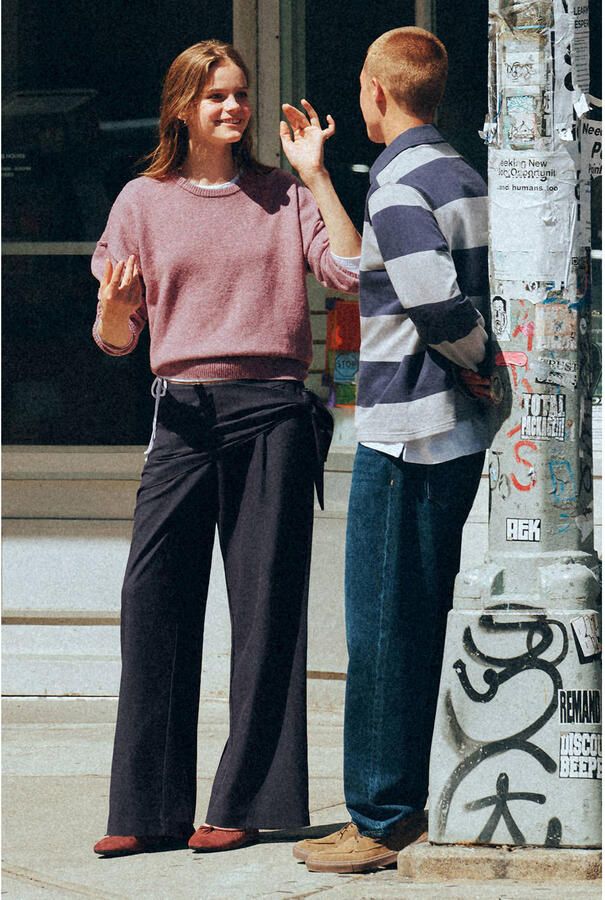 MANGO TEEN oversized gebreide trui donkerroze - Foto 2