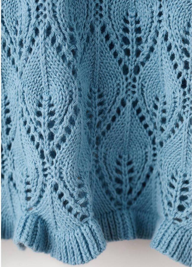 MANGO TEEN peplum top blauw - Foto 2