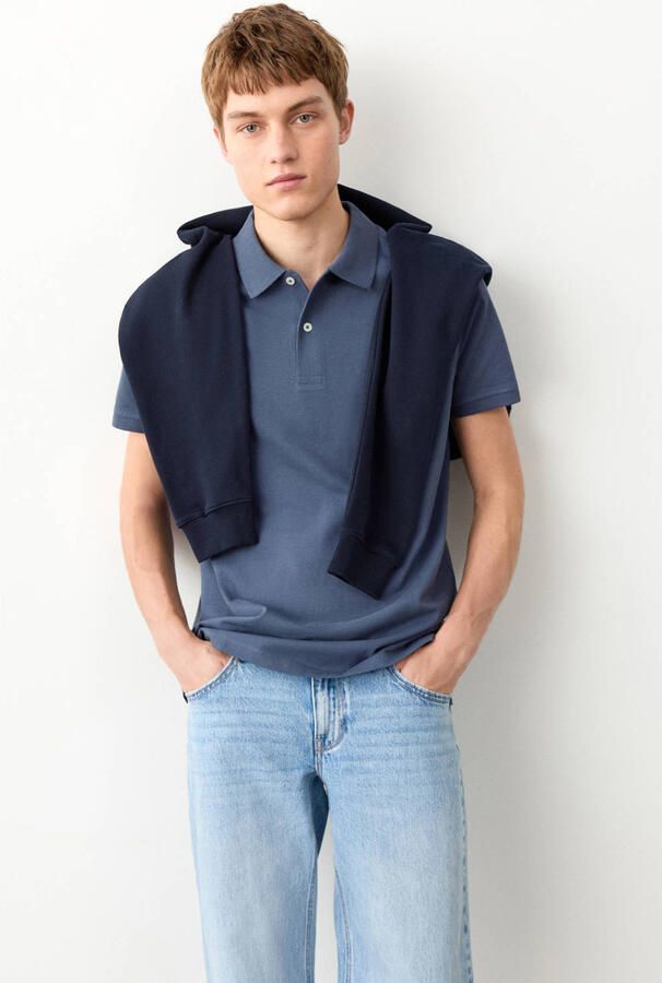 MANGO TEEN polo blauw - Foto 2