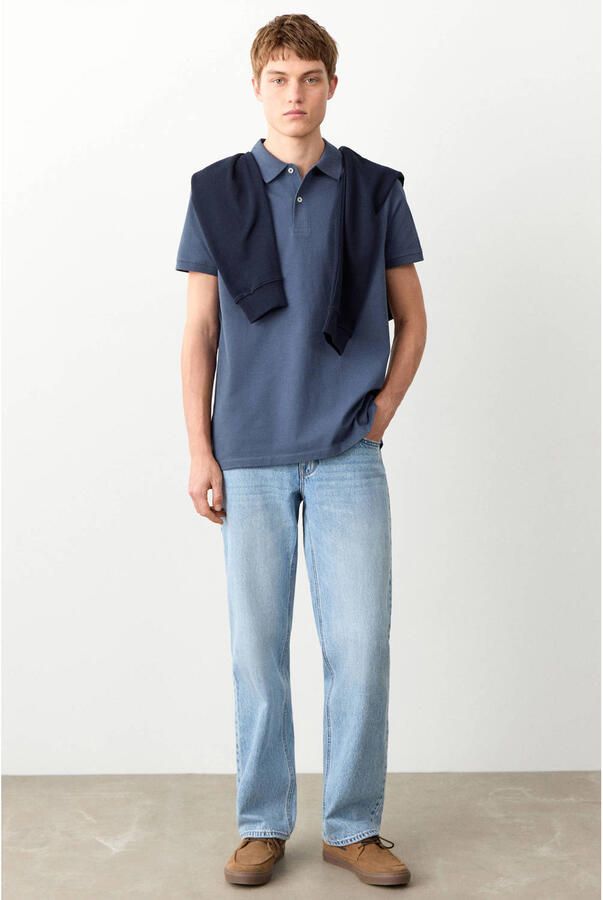 MANGO TEEN polo blauw - Foto 3