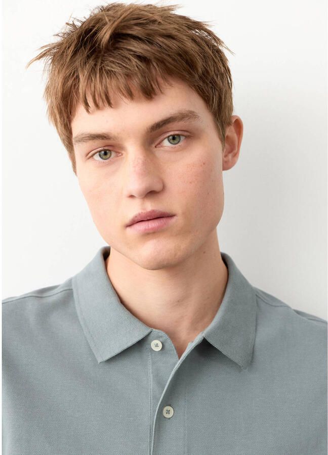MANGO TEEN polo grijsblauw - Foto 3