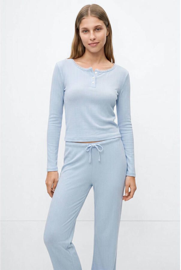 MANGO TEEN pyjama lichtblauw