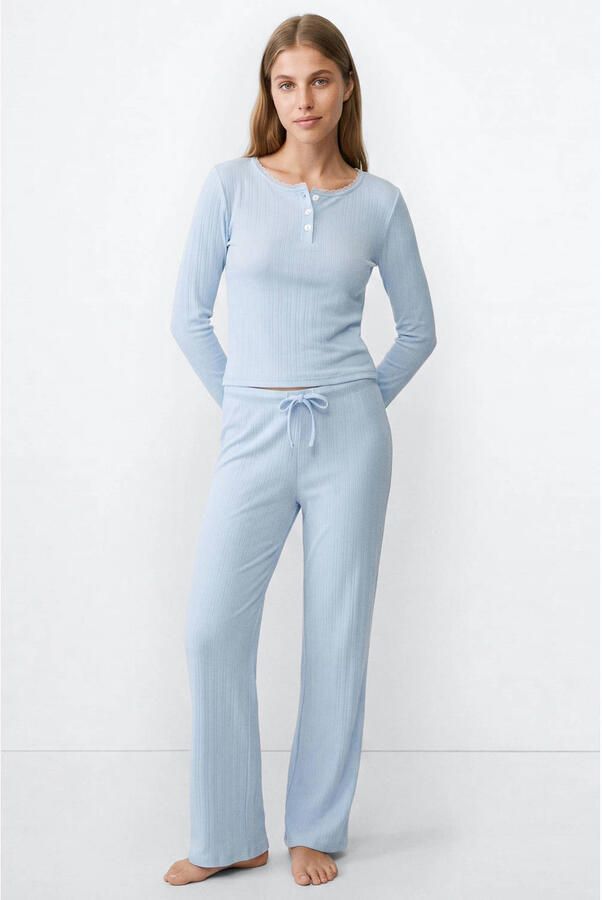 MANGO TEEN pyjama lichtblauw - Foto 2