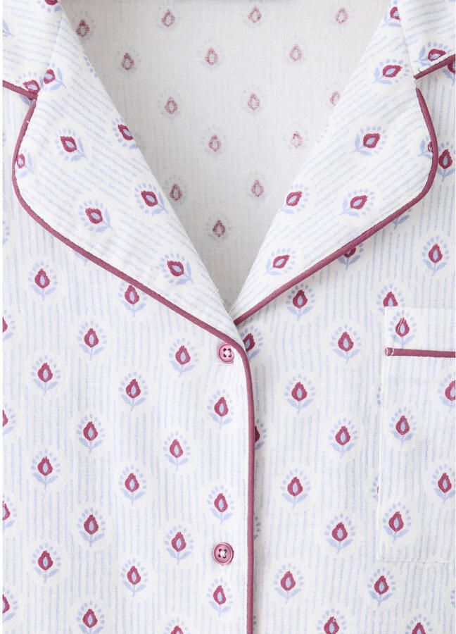 MANGO TEEN pyjama met print wit rood - Foto 2