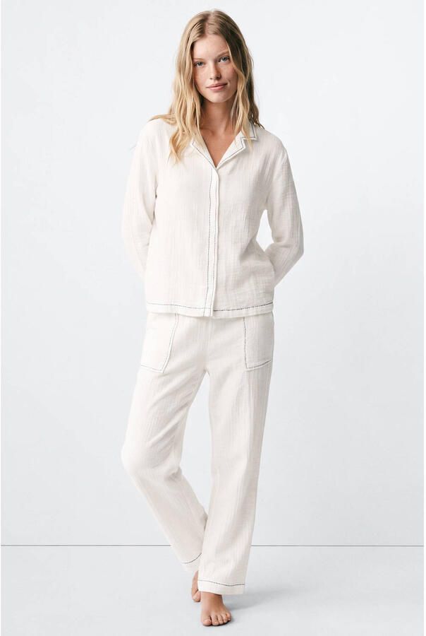 MANGO TEEN pyjama wit - Foto 2
