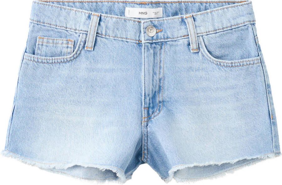 MANGO TEEN regular short light blue denim