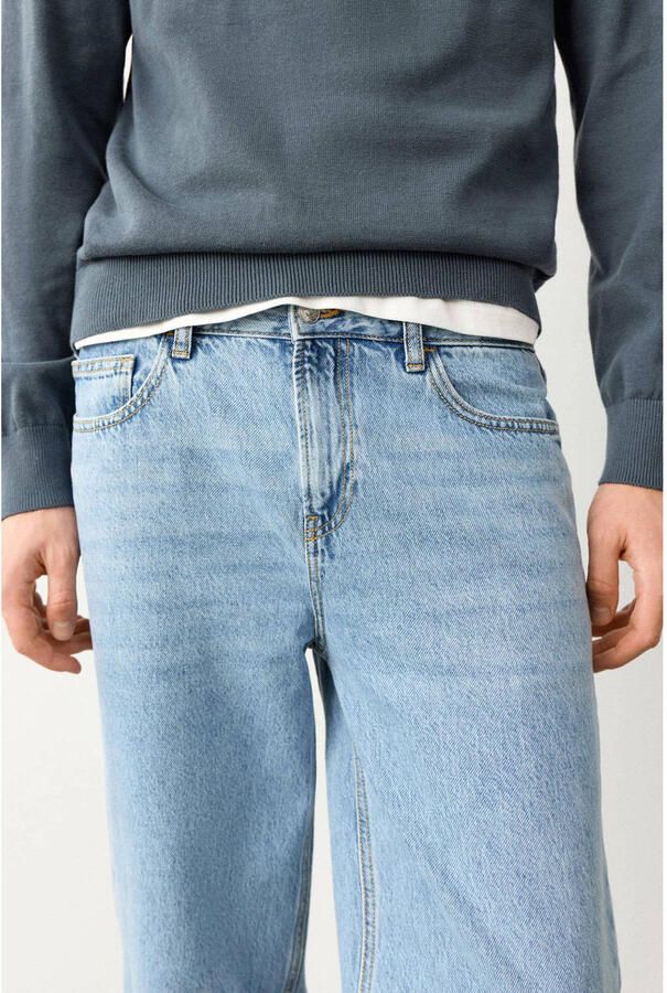 MANGO TEEN regular waist regular fit jeans light blue denim - Foto 3
