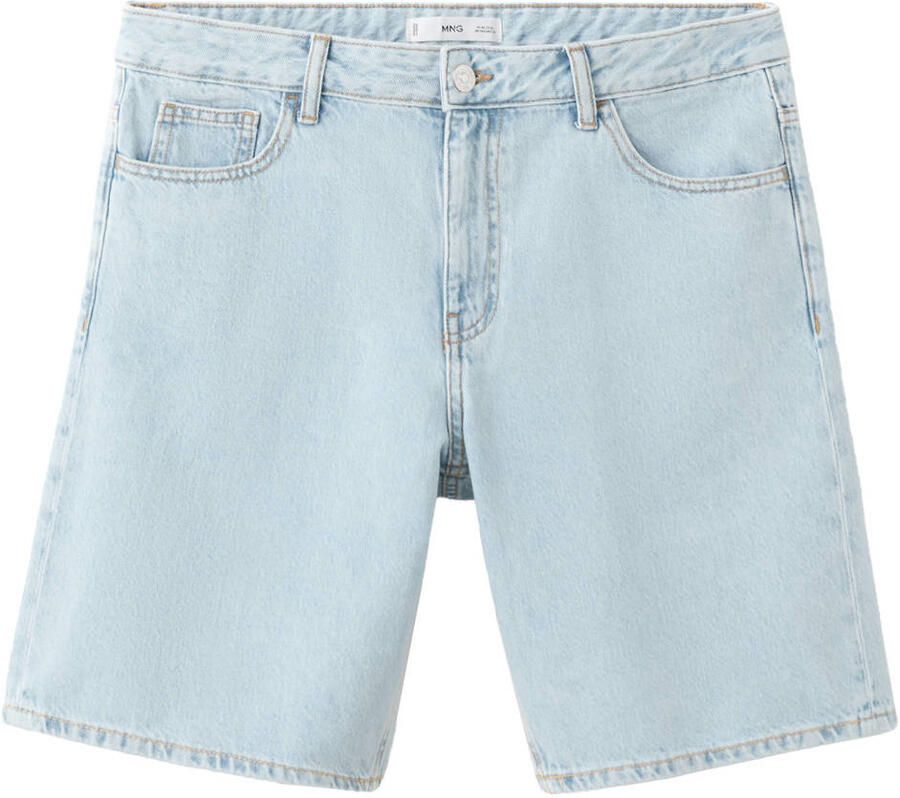 MANGO TEEN short light blue denim