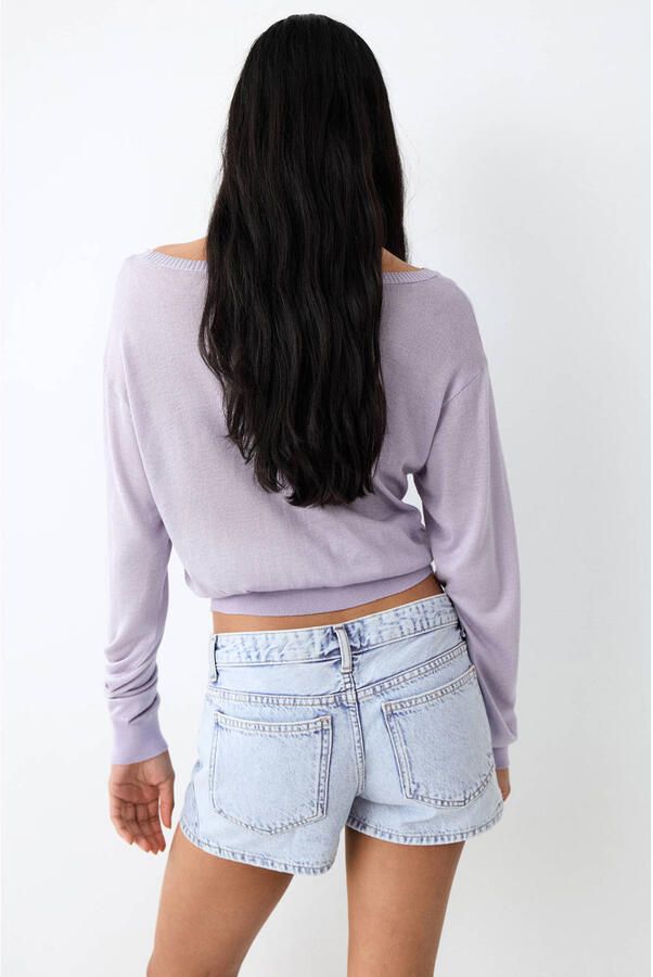 MANGO TEEN short light blue denim - Foto 3