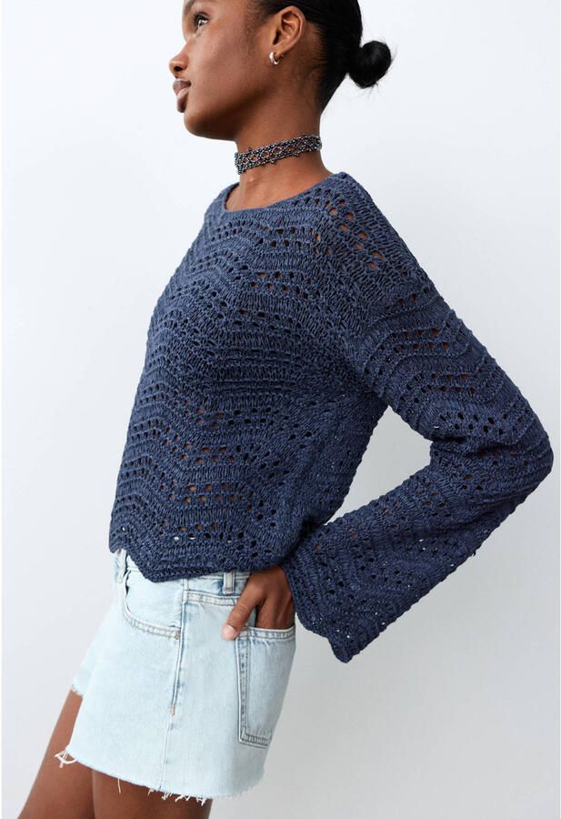 MANGO TEEN short light blue denim - Foto 2