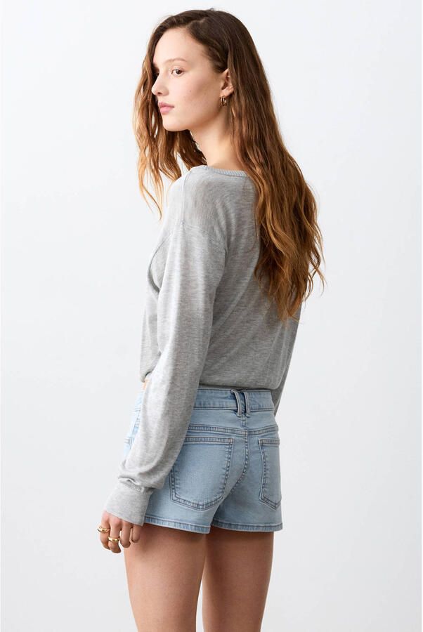 MANGO TEEN short light blue denim - Foto 3