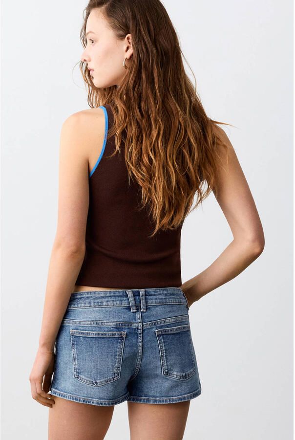 MANGO TEEN short medium blue denim - Foto 2