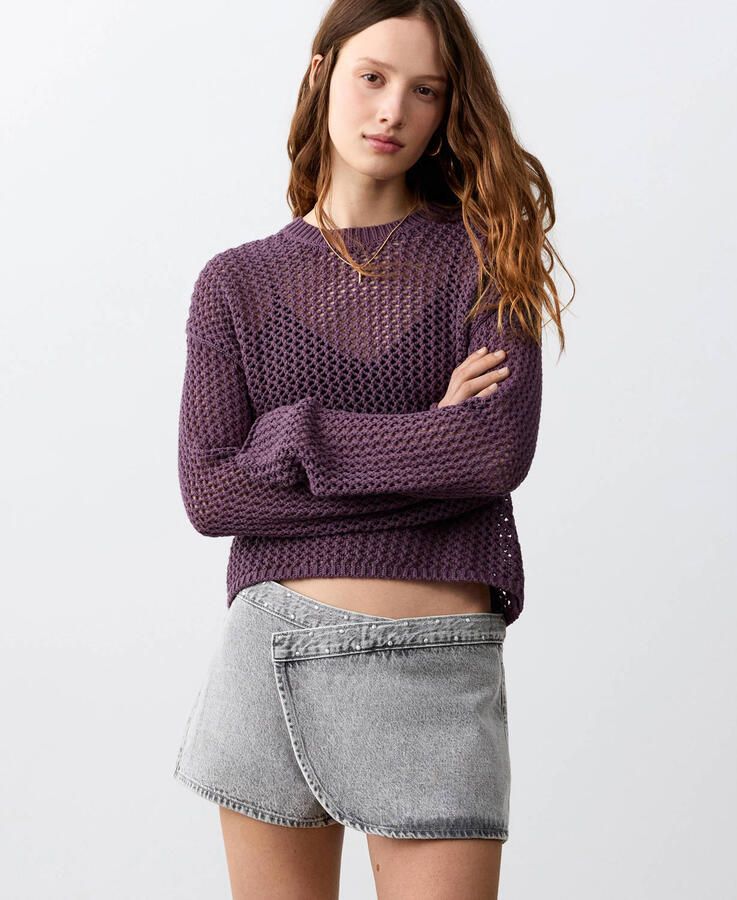 MANGO TEEN spijkerrok grey denim