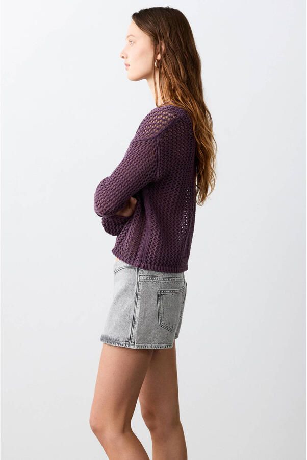 MANGO TEEN spijkerrok grey denim - Foto 3