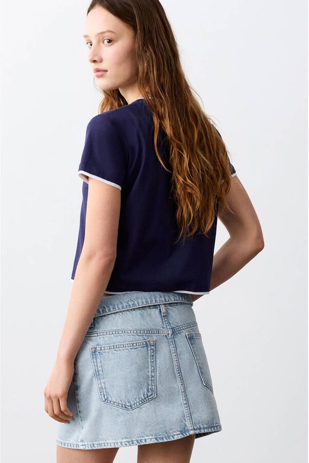 MANGO TEEN spijkerrok light blue denim - Foto 3