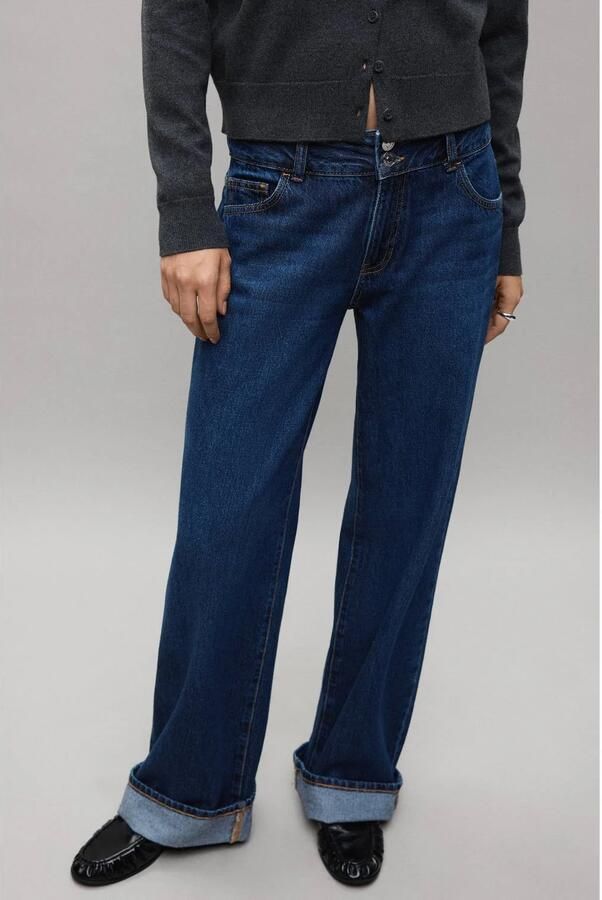 MANGO TEEN straight leg jeans changeant blauw - Foto 2