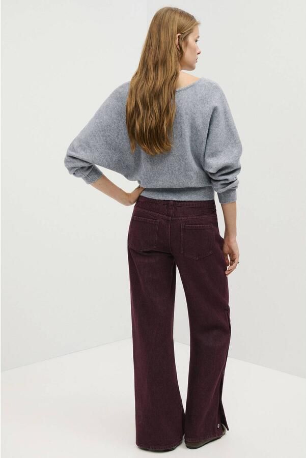 MANGO TEEN straight leg jeans donkerrood - Foto 2