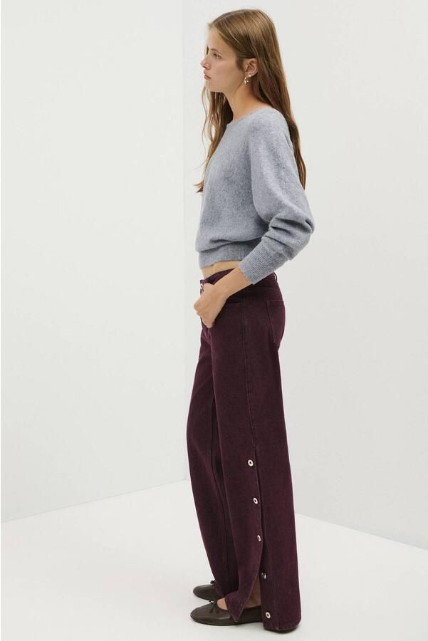 MANGO TEEN straight leg jeans donkerrood - Foto 3