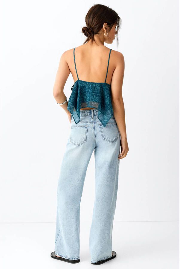 MANGO TEEN straight leg jeans lichtblauw - Foto 3