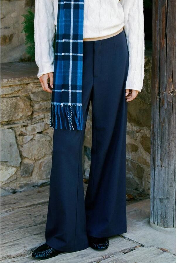MANGO TEEN straight leg pantalon marine - Foto 3