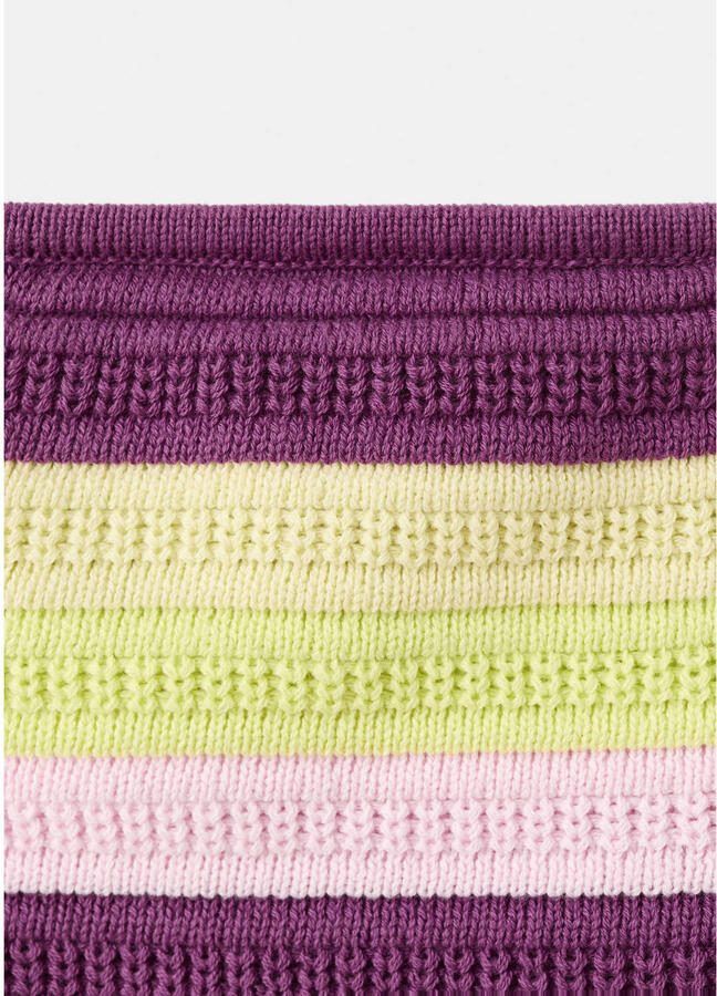 MANGO TEEN strapless top gebreid paars - Foto 3